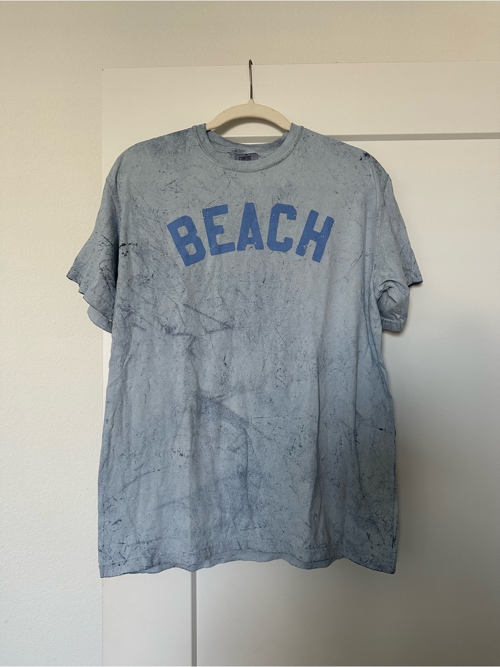 Light Blue 'Beach' Graphic Tee - Women’s Comfort Colors Casual Shirt